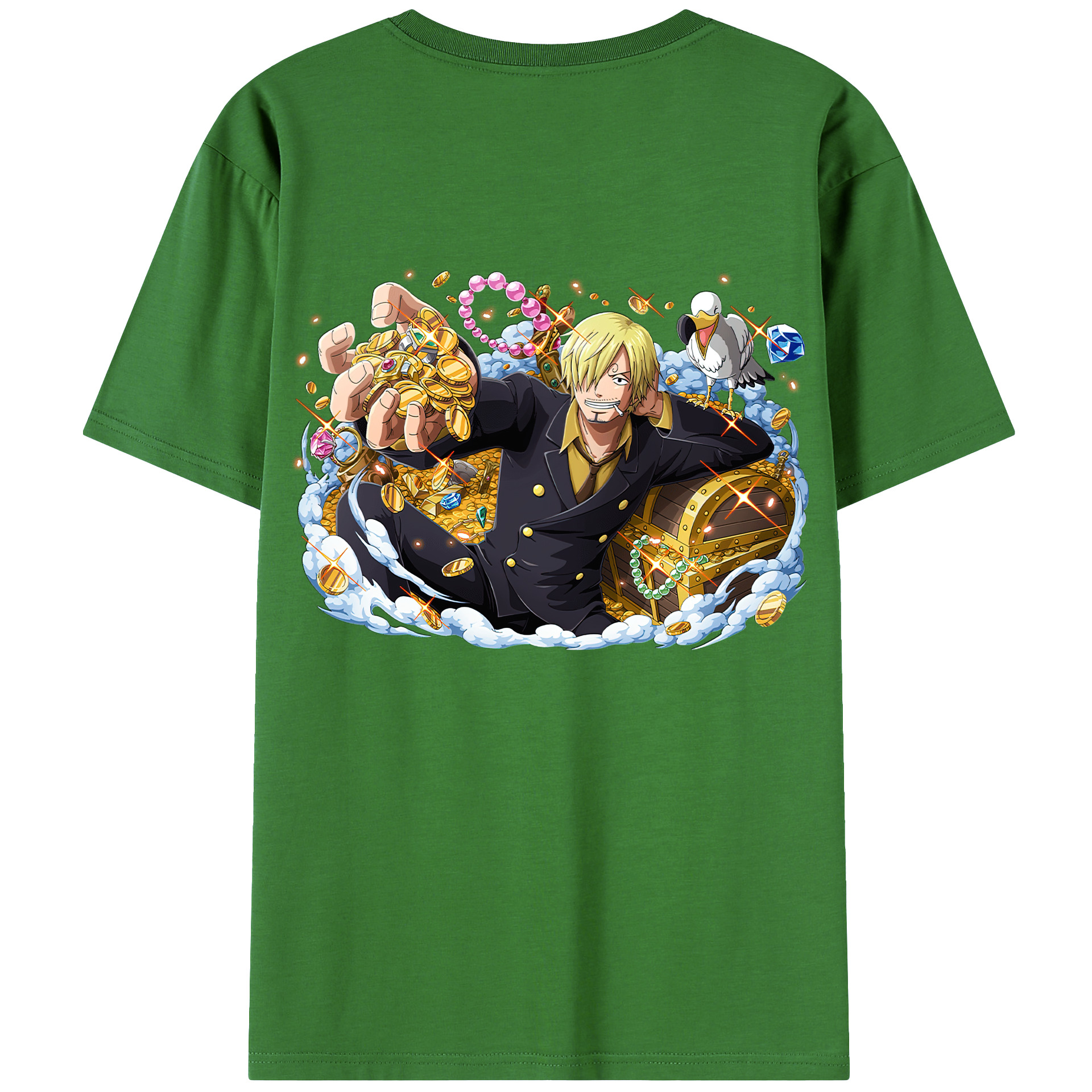 （画像用） ワンピース サンジ ONE PIECE Sanji レディース半袖Tシャツ(バックプリント)